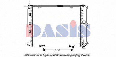 AKS DASIS 122680n -  Радиатор, охлаждение двигателя